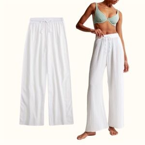 Abercrombie and Fitch White Swimsuit Coverup Pants